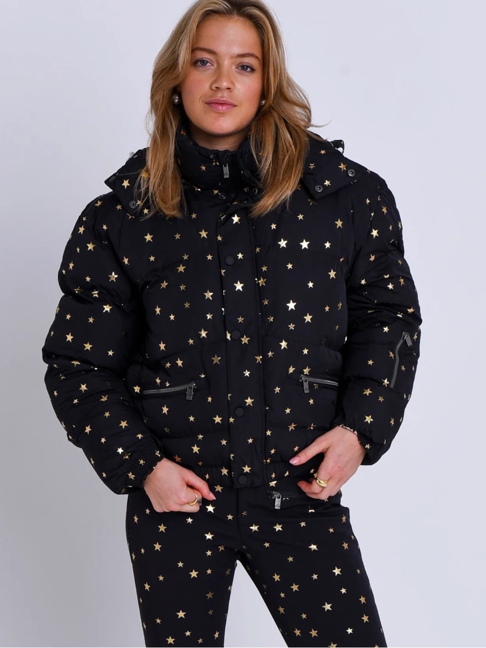 Oosc chic puffer ski jacket shining star